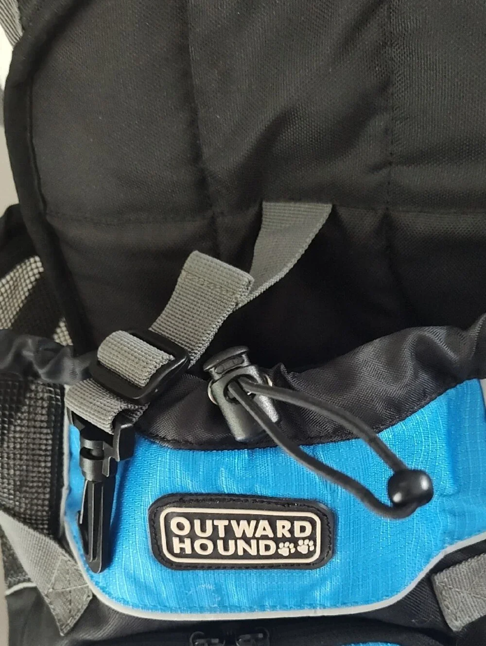 Outward Hound Blue and Black Hands-Free Front/ Back Pet Carrier With Padded Seat